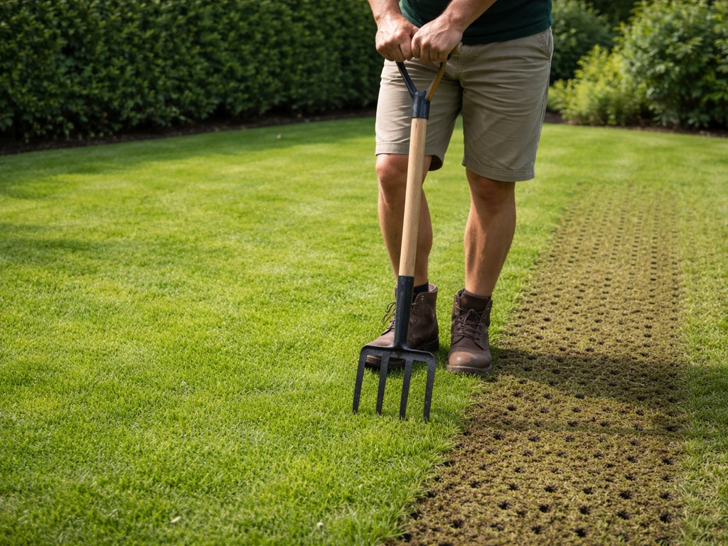 Gras beluchten met riek: stappenplan voor beter gazon