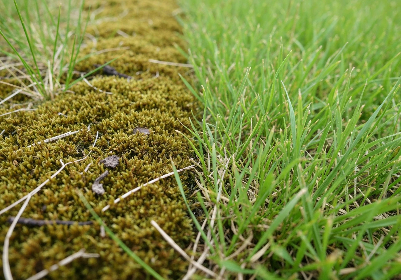 mos in gras doden